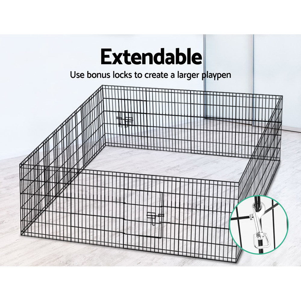 i.Pet 2X30" 8 Panel Pet Dog Playpen Puppy Exercise Cage Enclosure Fence Play Pen - Pet And Farm