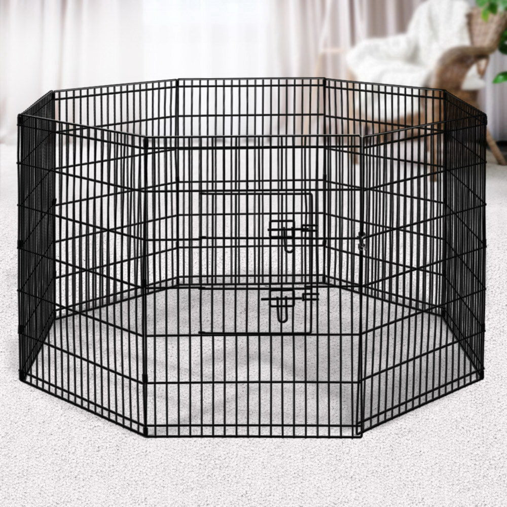 i.Pet 36" 8 Panel Pet Dog Playpen Puppy Exercise Cage Enclosure Play Pen Fence - Pet And Farm