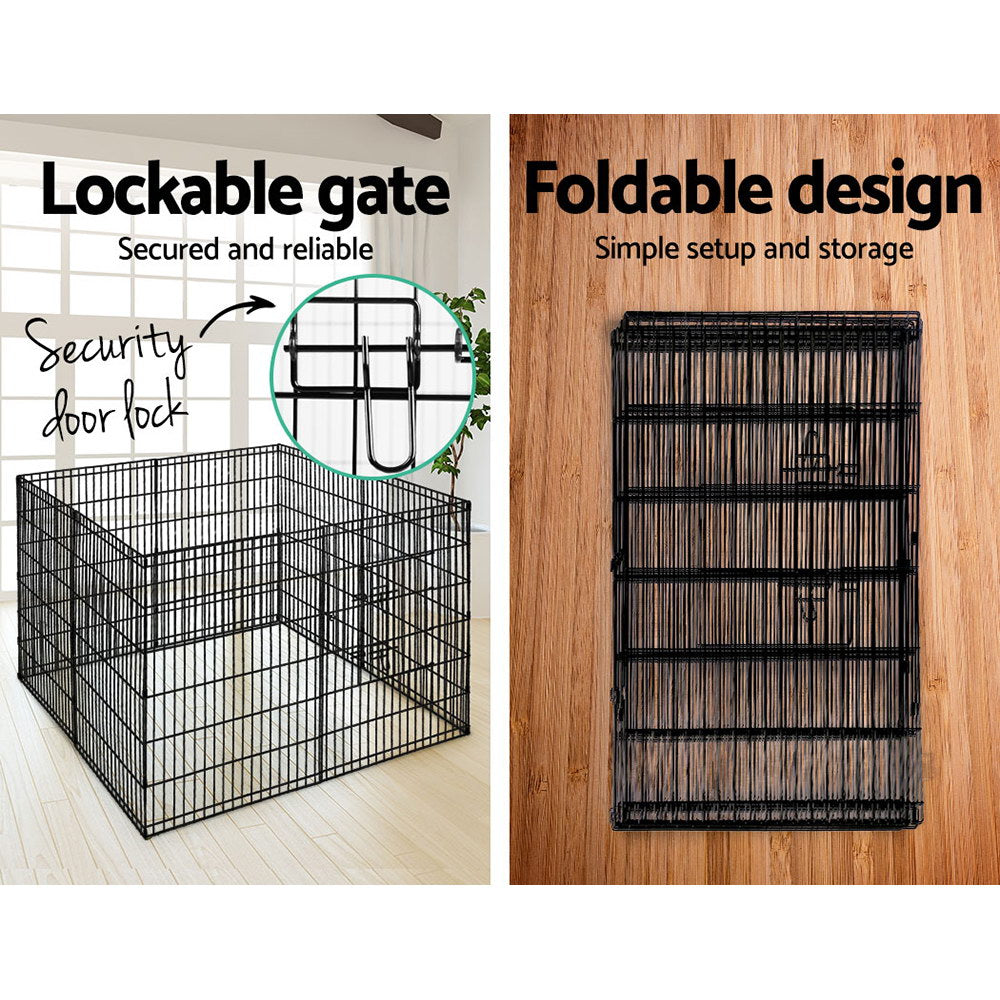 i.Pet 2X36" 8 Panel Pet Dog Playpen Puppy Exercise Cage Enclosure Fence Play Pen - Pet And Farm