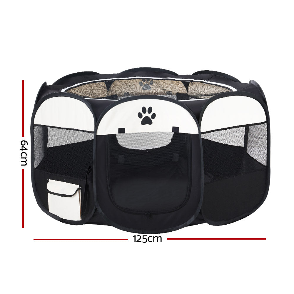 i.Pet Dog Playpen Pet Playpen Enclosure Crate 8 Panel Play Pen Tent Bag Puppy Fence 2XL - Pet And Farm