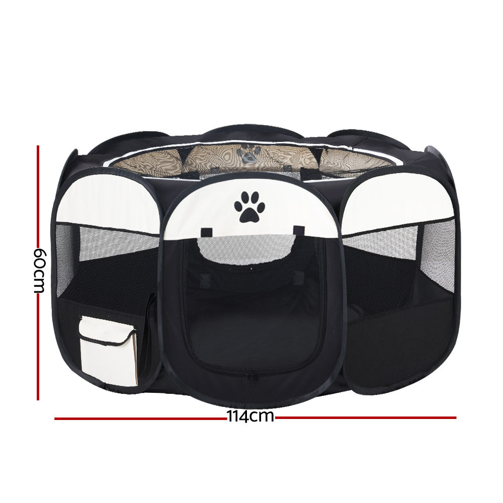 i.Pet Dog Playpen Pet Playpen Enclosure Crate 8 Panel Play Pen Tent Bag Fence Puppy XL - Pet And Farm