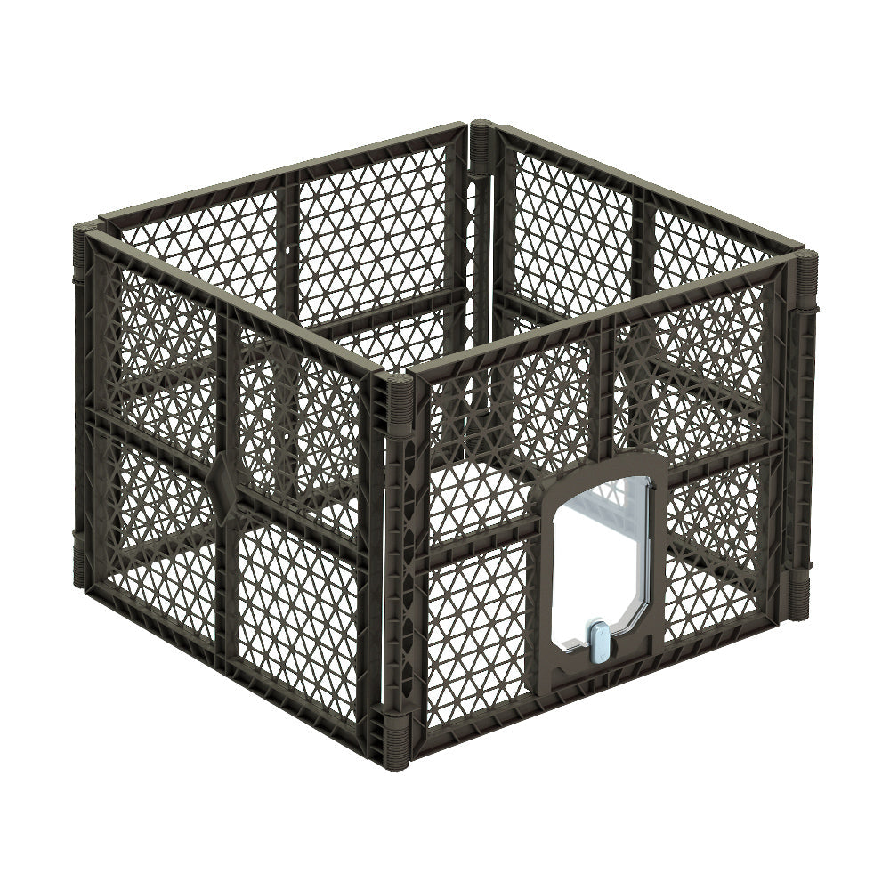 i.Pet Pet Dog Playpen Enclosure 4 Panel Fence Puppy Cage Plastic Play Pen Fold - Pet And Farm