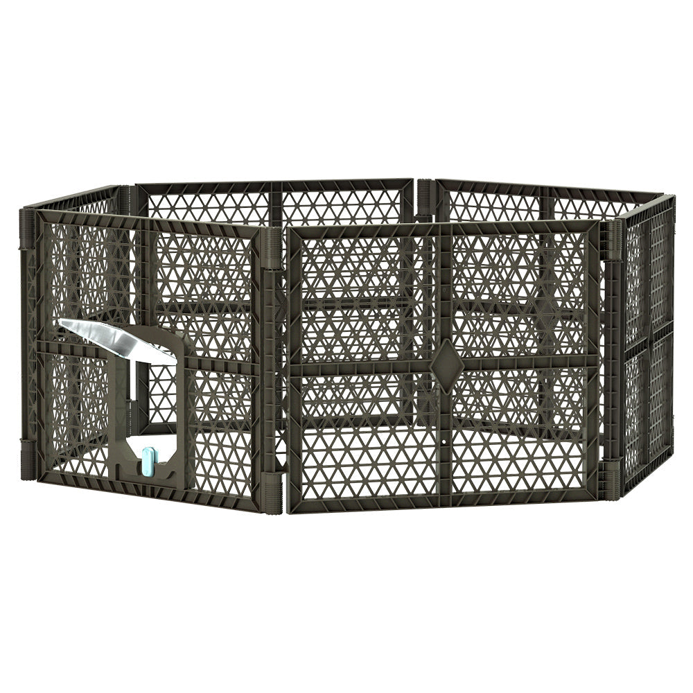 i.Pet Pet Dog Playpen Enclosure 6 Panel Fence Puppy Cage Plastic Play Pen Fold - Pet And Farm
