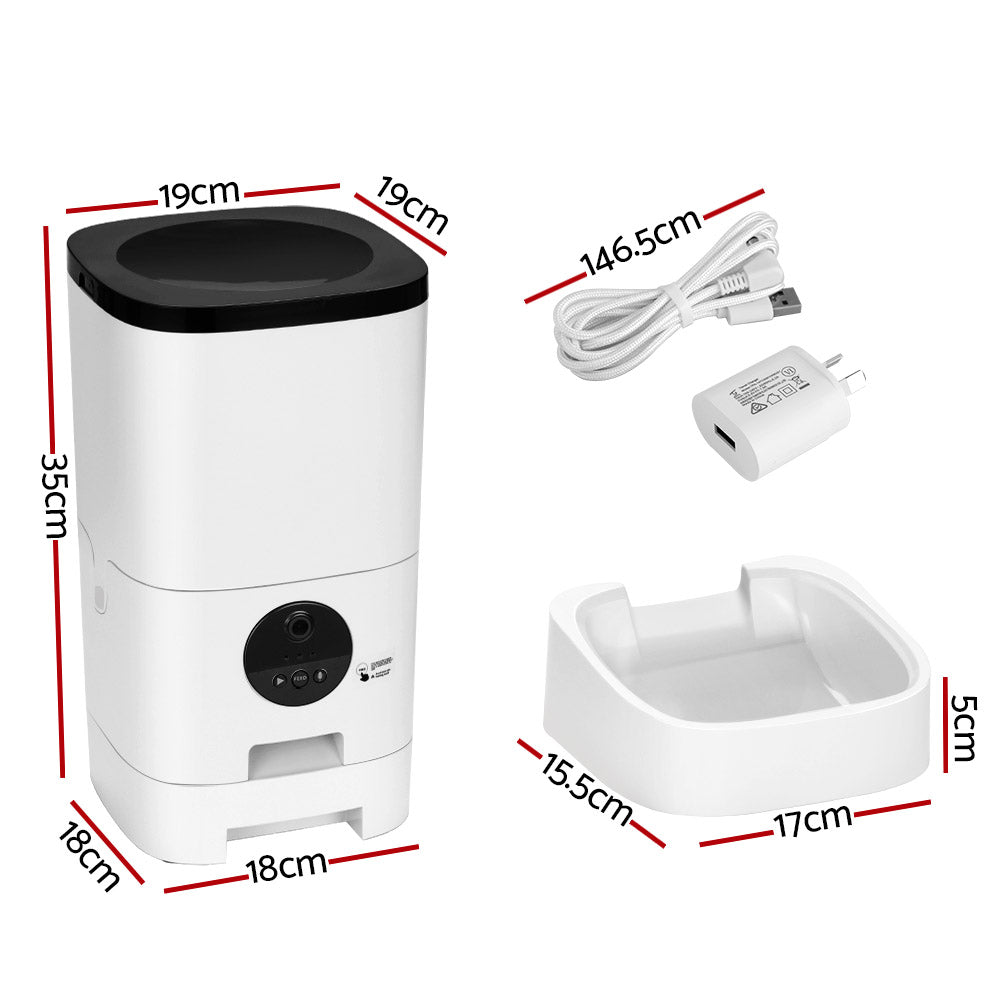 i.Pet Automatic Pet Feeder 6L Auto Camera Dog Cat Smart Video Wifi Food App Hd - Pet And Farm