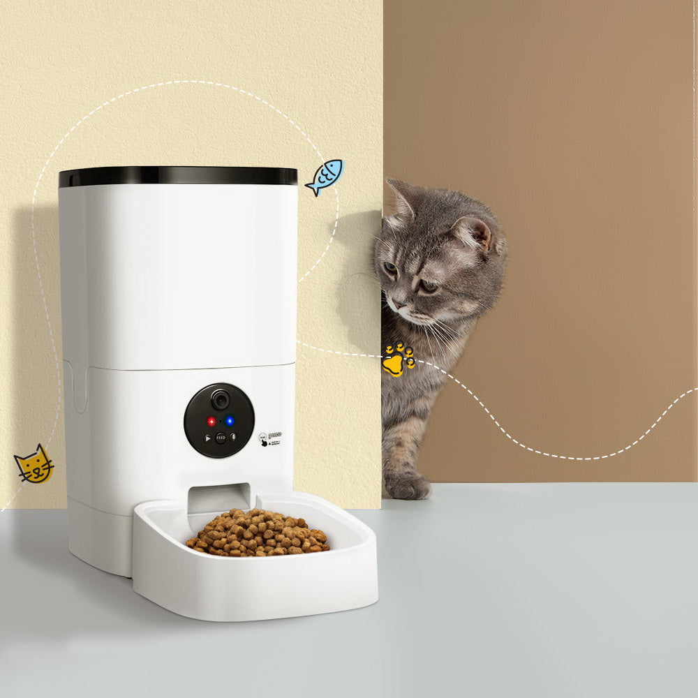 i.Pet Automatic Pet Feeder 6L Auto Camera Dog Cat Smart Video Wifi Food App Hd - Pet And Farm