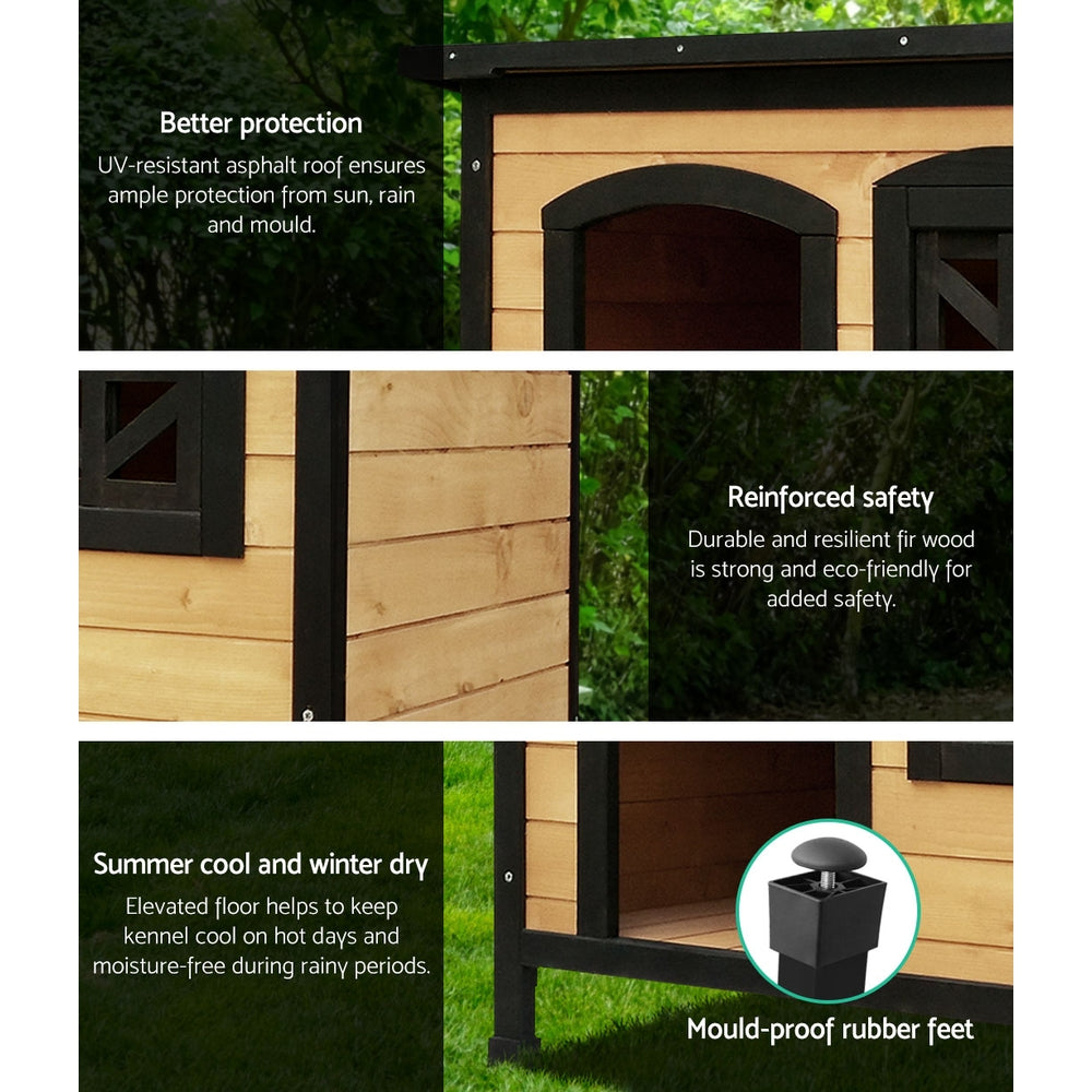 i.Pet Large Wooden Pet Kennel - Pet And Farm
