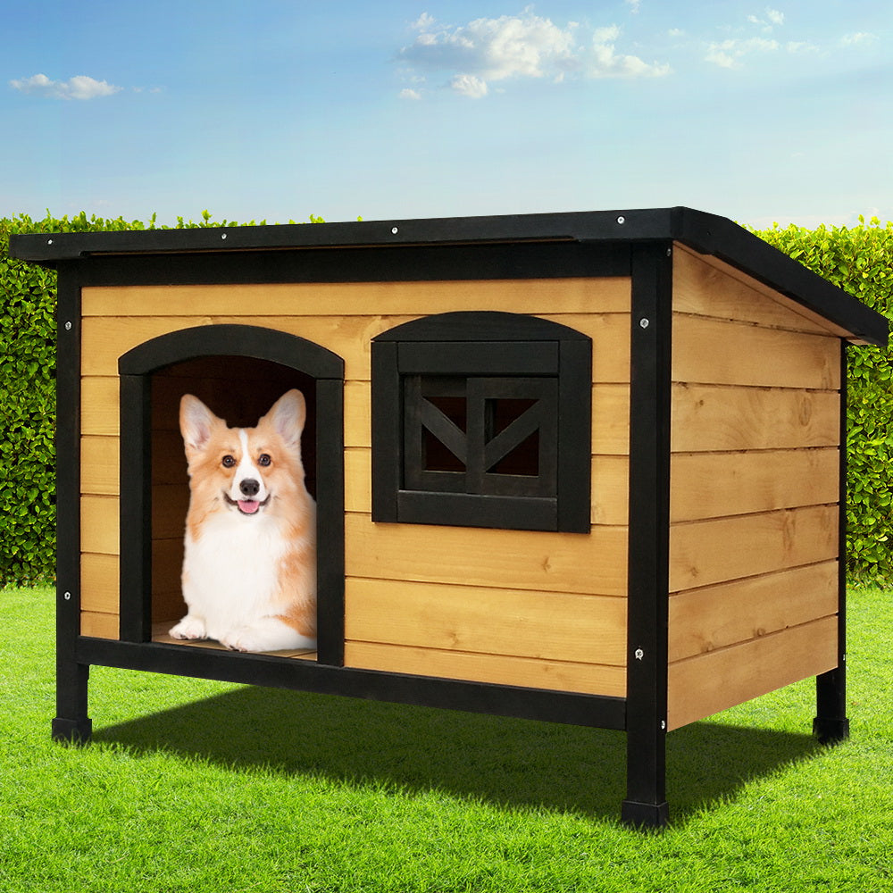 i.Pet Dog Kennel Extra Large Wooden Outdoor Indoor Puppy Pet House Cabin Crate Weatherproof - Pet And Farm