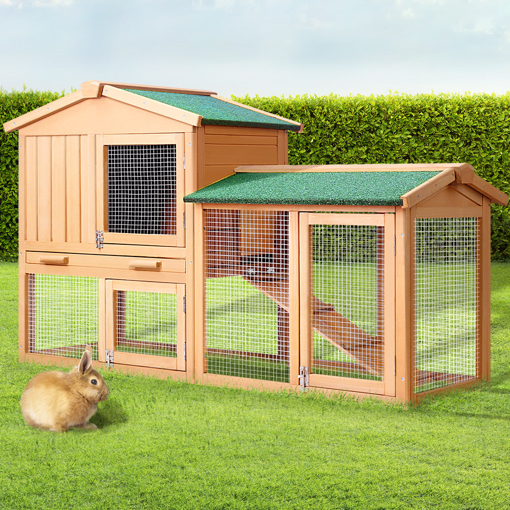 i.Pet 138cm Wide Wooden Pet Coop - Pet And Farm