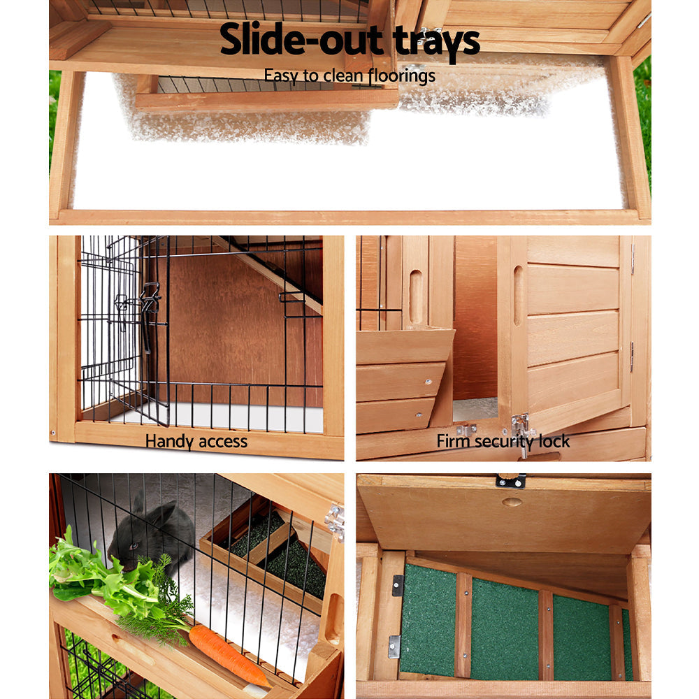 i.Pet 86cm Tall Wooden Pet Coop - Pet And Farm