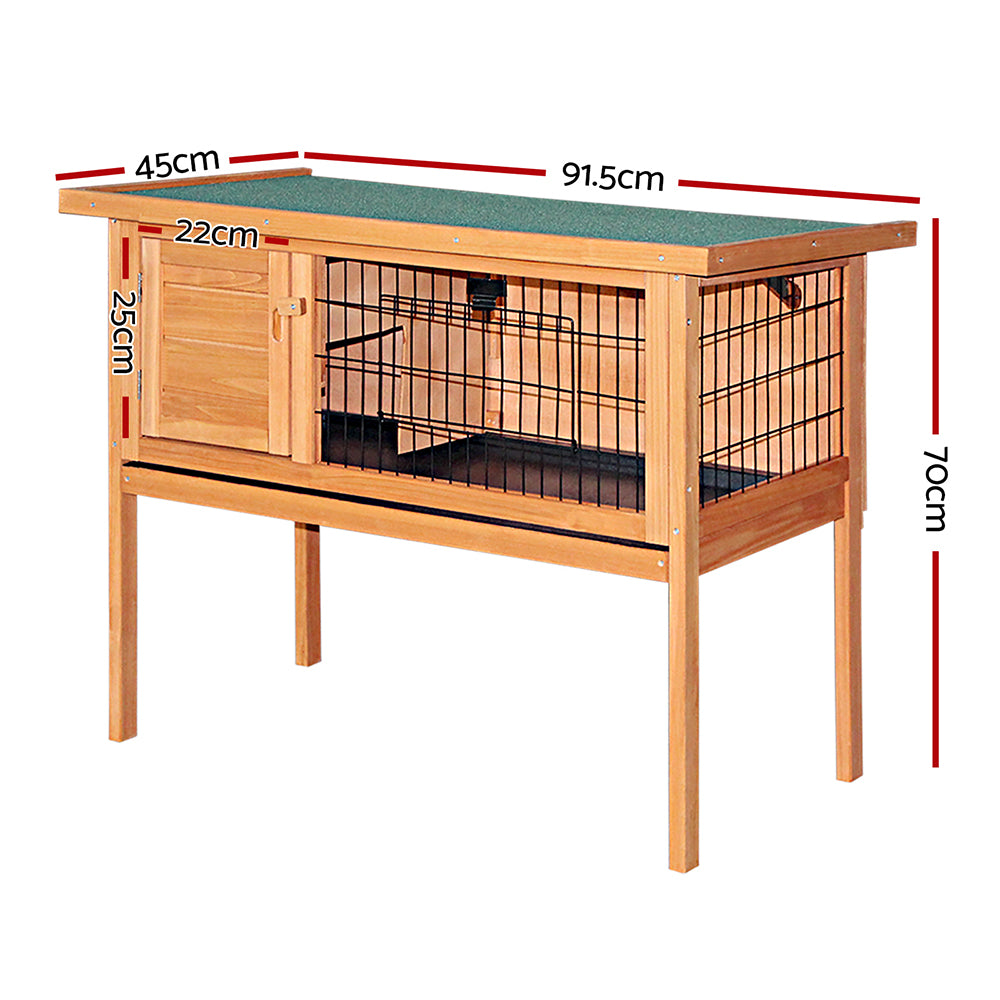 i.Pet 70cm Tall Wooden Pet Coop with Slide out Tray - Pet And Farm