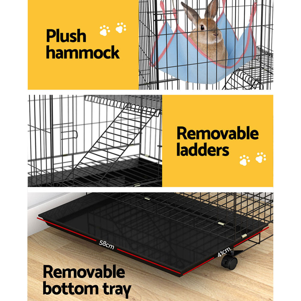 i.Pet Rabbit Cage Indoor Hutch Guinea Pig Bunny Ferret Hamster Pet Cage Outdoor - Pet And Farm