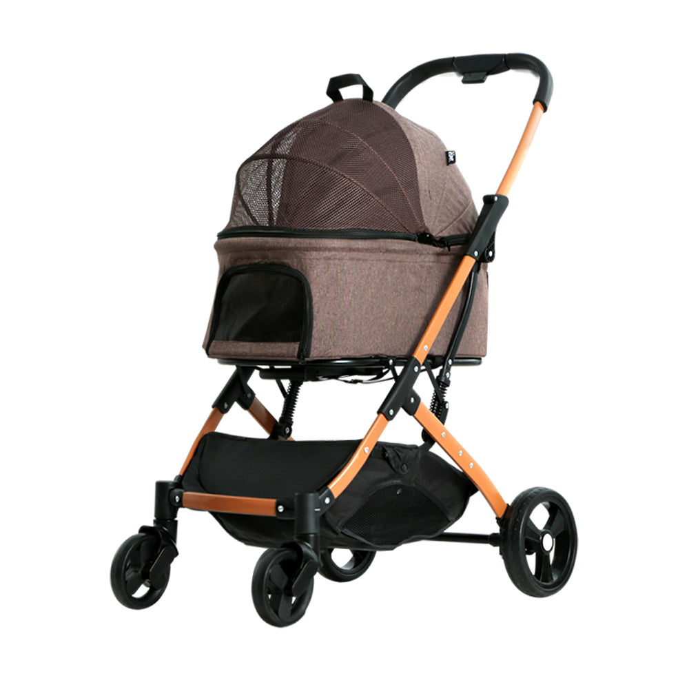 i.Pet Pet Stroller Dog Pram Large Cat Carrier Travel Pushchair Foldable 4 Wheels - Pet And Farm