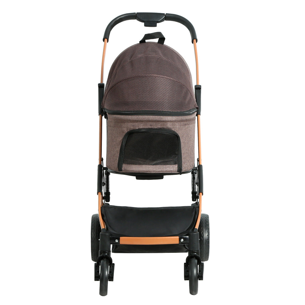 i.Pet Pet Stroller Dog Pram Large Cat Carrier Travel Pushchair Foldable 4 Wheels - Pet And Farm