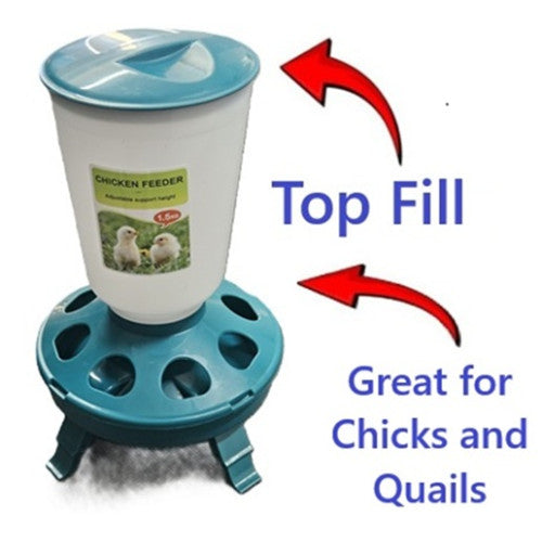 8 Hole Chick Feeder on Legs 1.5kg - Pet And Farm
