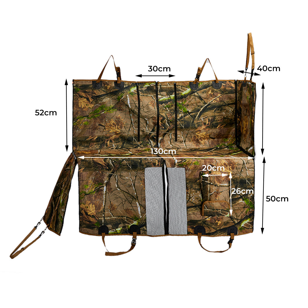 Pet Seat Cover Cat Dog Car Hammock Nonslip Premium Waterproof Zipper Camouflage - Pet And Farm