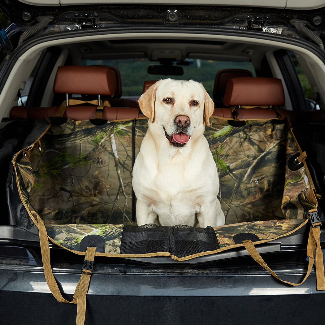 Pet Seat Cover Cat Dog Car Hammock Nonslip Premium Waterproof Zipper Camouflage - Pet And Farm