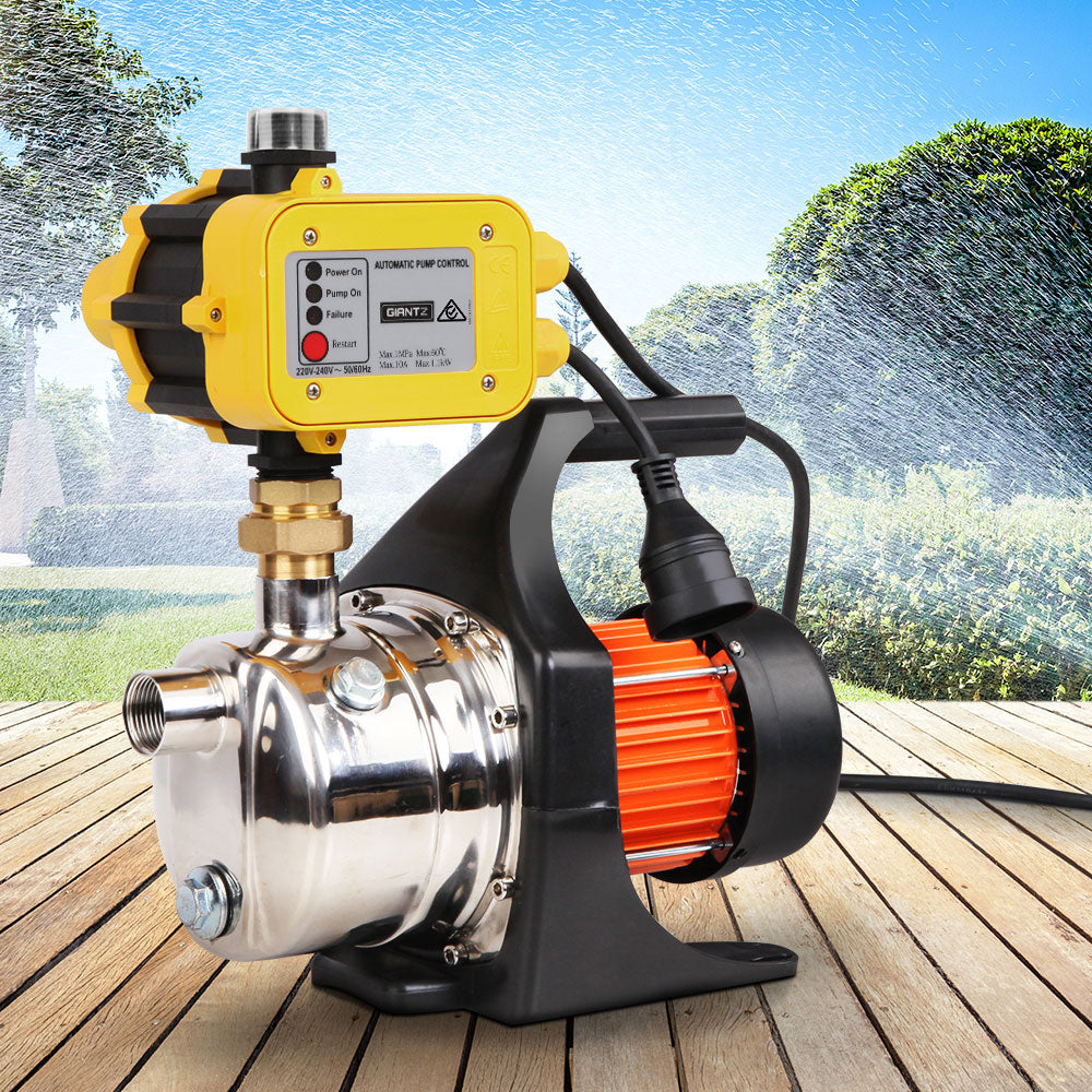Giantz 1500W High Pressure Garden Water Pump with Auto Controller - Pet And Farm