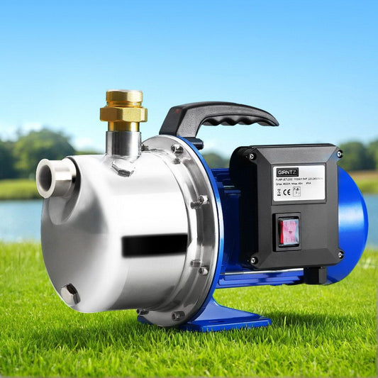 Giantz Garden Water Jet Pump High Pressure 1100W Tank Rain Farm Irrigation House - Pet And Farm