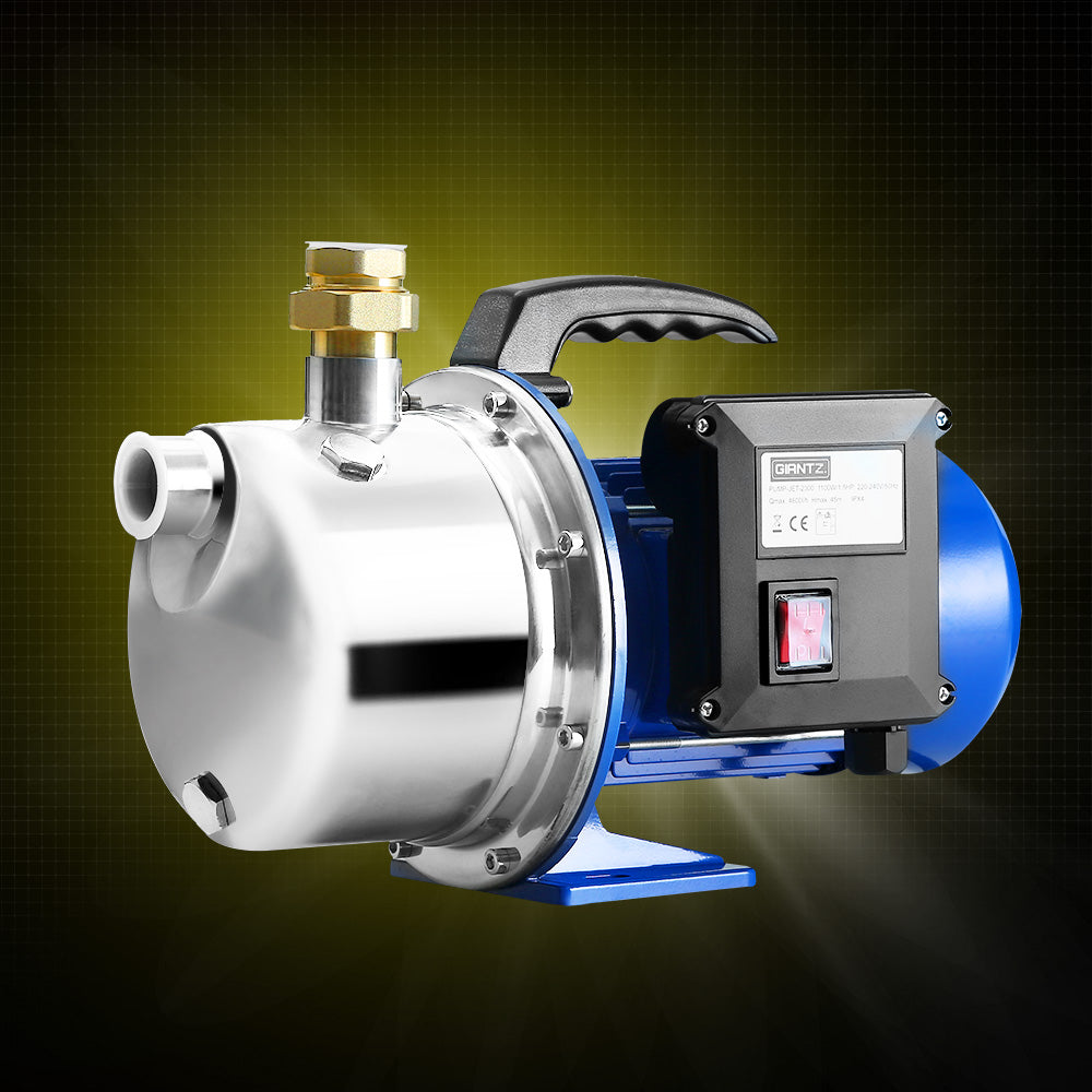 Giantz Garden Water Jet Pump High Pressure 1100W Tank Rain Farm Irrigation House - Pet And Farm