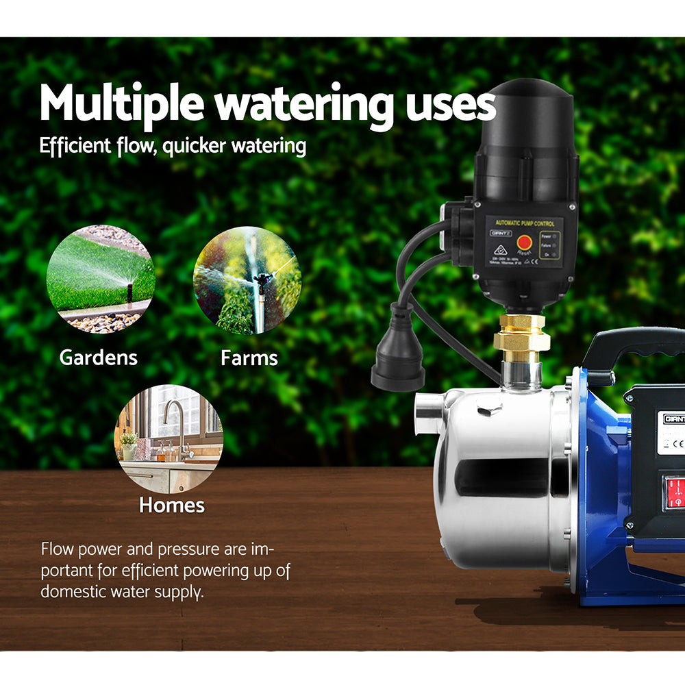 Giantz 2300W High Pressure Garden Jet Water Pump with Auto Controller - Pet And Farm