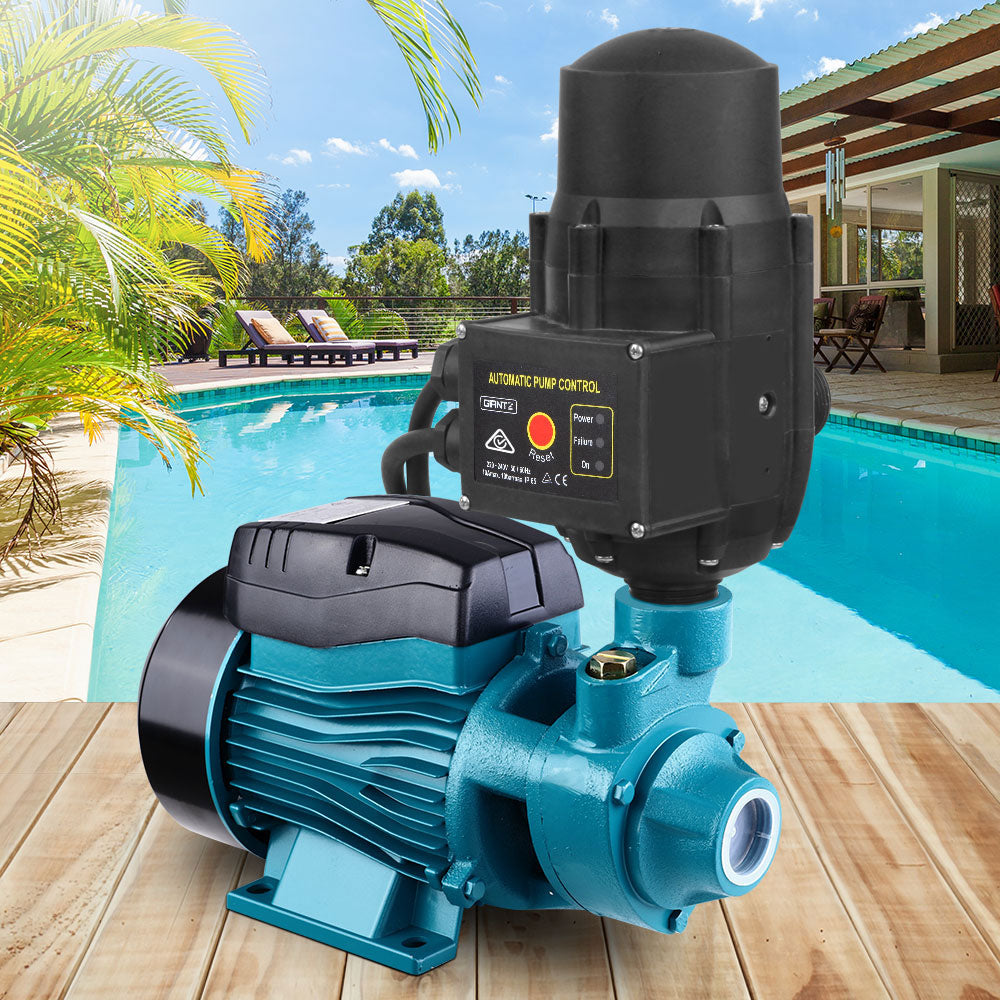 Giantz Peripheral Water Pump Garden Boiler Car Wash Auto Irrigation QB60 Black - Pet And Farm