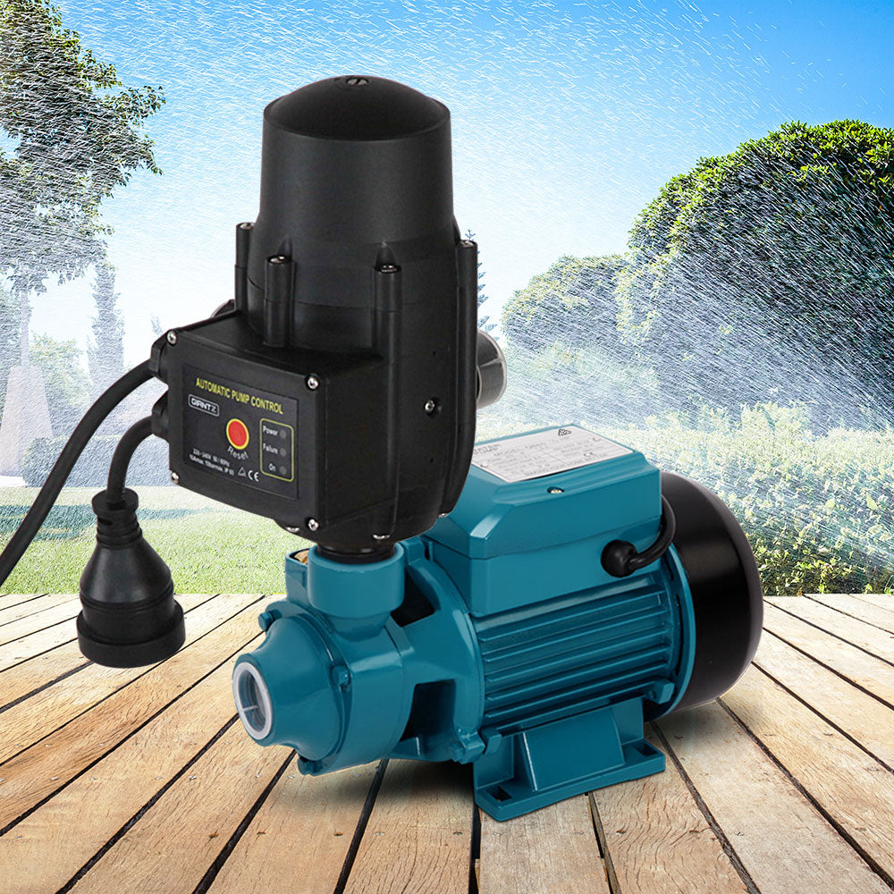 Giantz Auto Peripheral Pump Clean Water Garden Farm Rain Tank Irrigation QB60 - Pet And Farm
