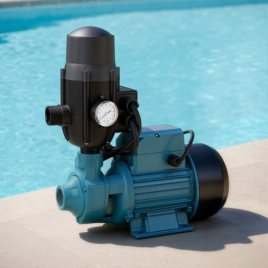 Giantz Peripheral Water Pump Garden Boiler Car Wash Auto Irrigation QB80 Black - Pet And Farm