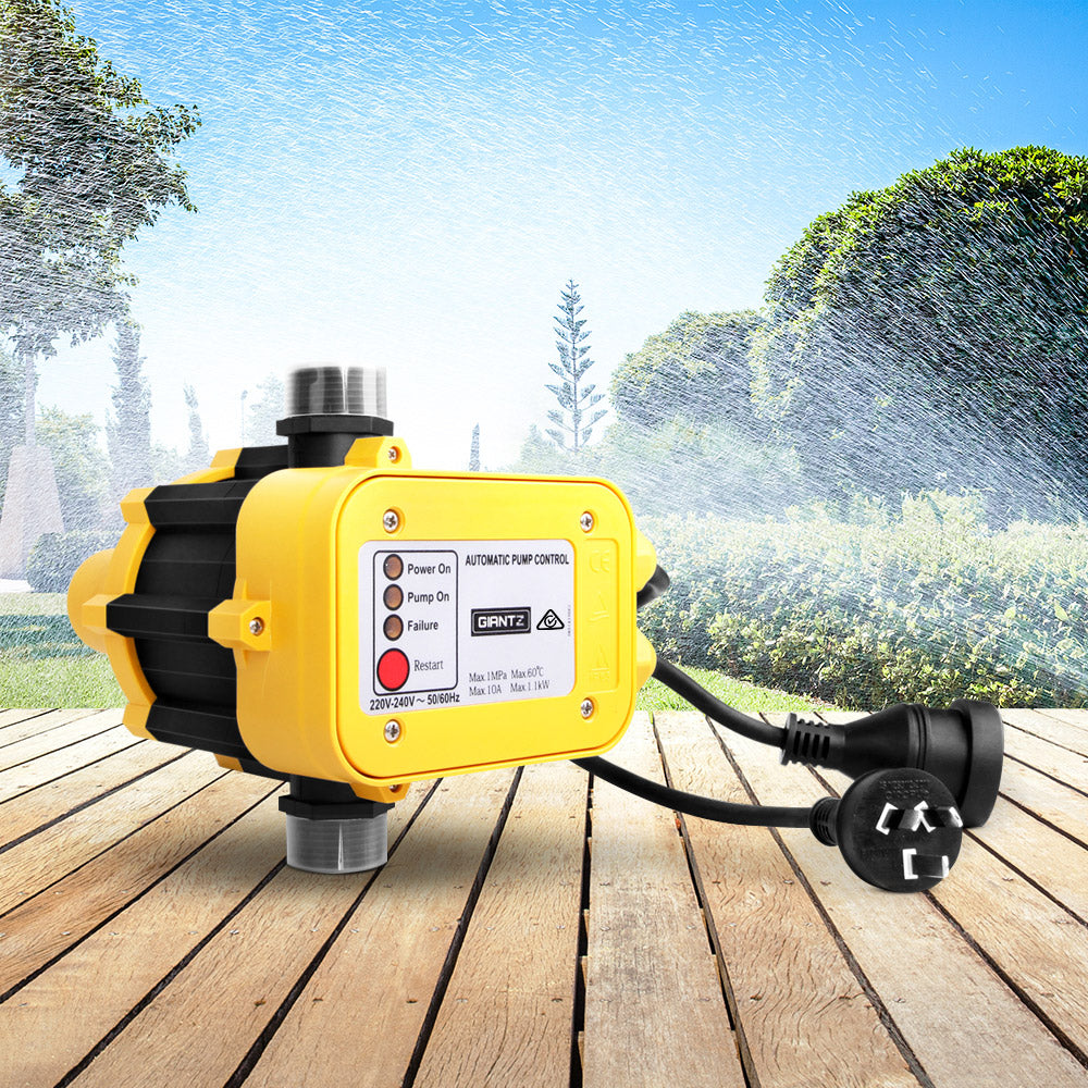 Giantz Automatic Electronic Water Pump Controller - Yellow - Pet And Farm