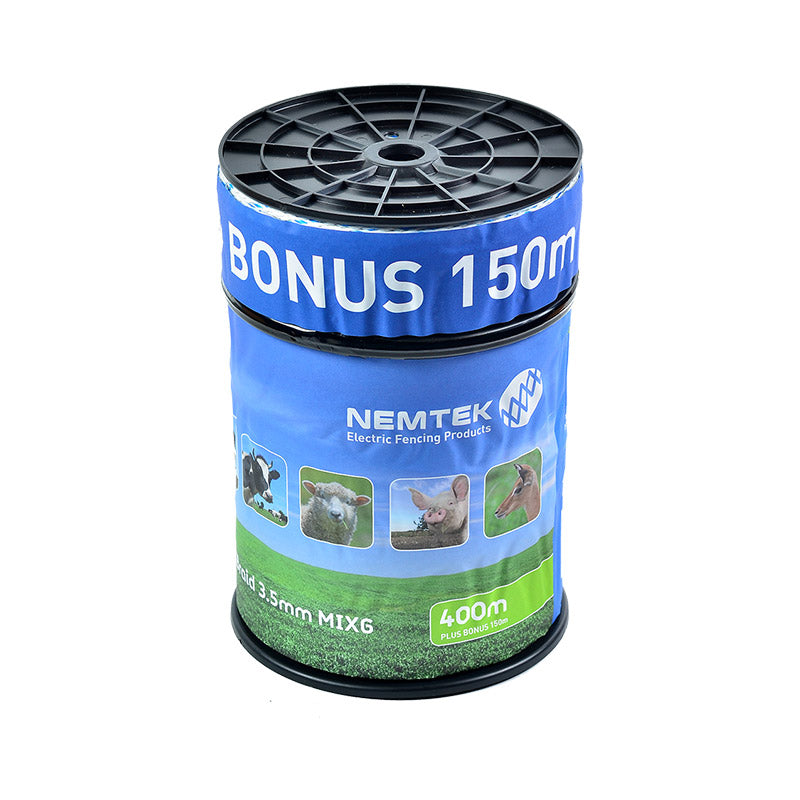 Nemtek Poli Braid - 3.5mm Mix6 400M Plus 150m Bonus - Pet And Farm