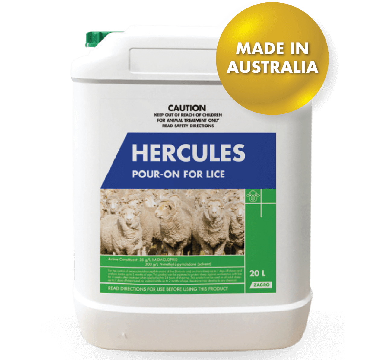 Hercules Pour on For Lice 20L - Pet And Farm