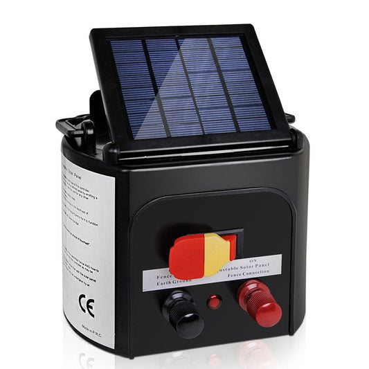 Giantz 3km Solar Electric Fence Charger Energiser - Pet And Farm