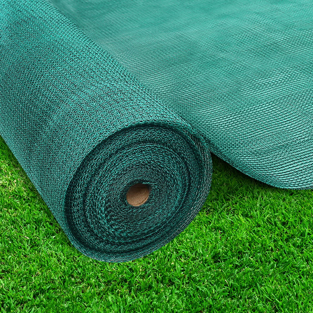 Instahut 3.66x10m 50% UV Shade Cloth Shadecloth Sail Garden Mesh Roll Outdoor Green - Pet And Farm