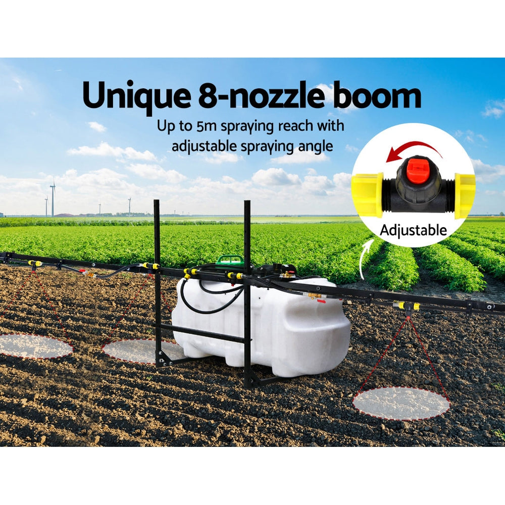 Giantz Weed Sprayer 5M Boom Spot Spray Tank ATV Trailer Tractor 100L - Pet And Farm