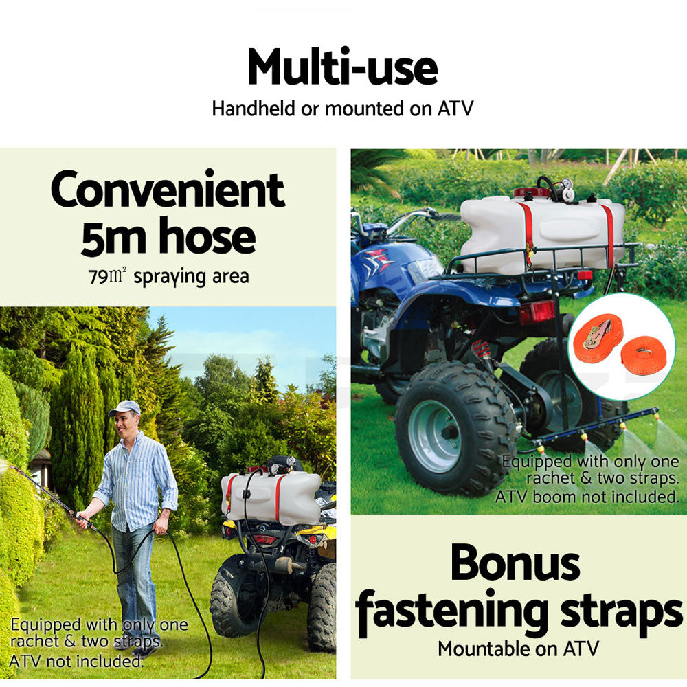 Giantz 100L ATV Weed Sprayer Spot Spray Tank - Pet And Farm