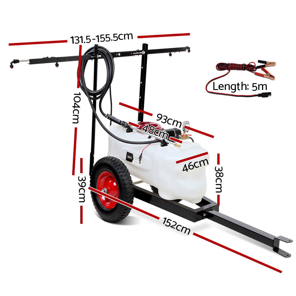 Giantz 100L ATV Weed Sprayer Spot Spray Tank - Pet And Farm