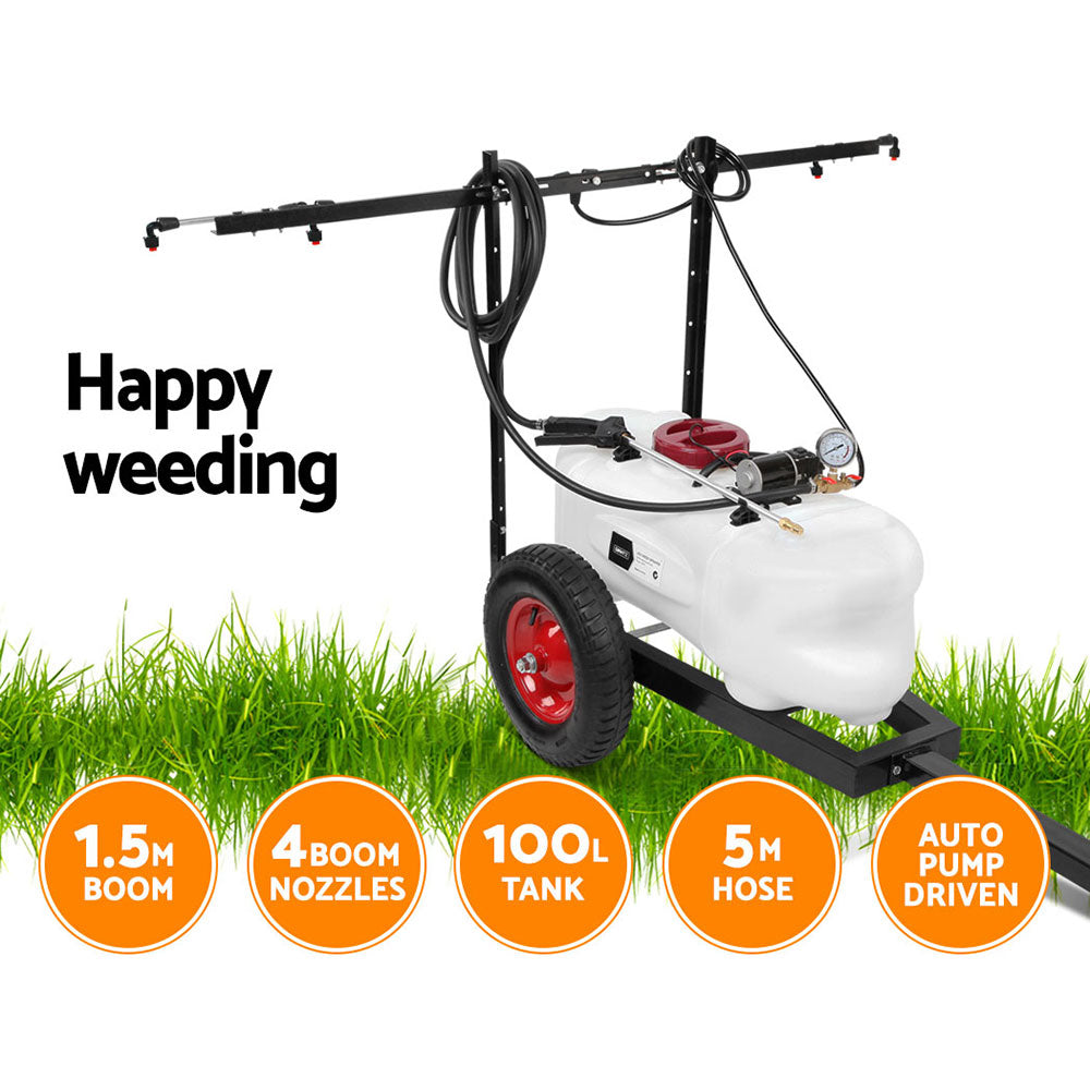 Giantz 100L ATV Weed Sprayer Spot Spray Tank - Pet And Farm