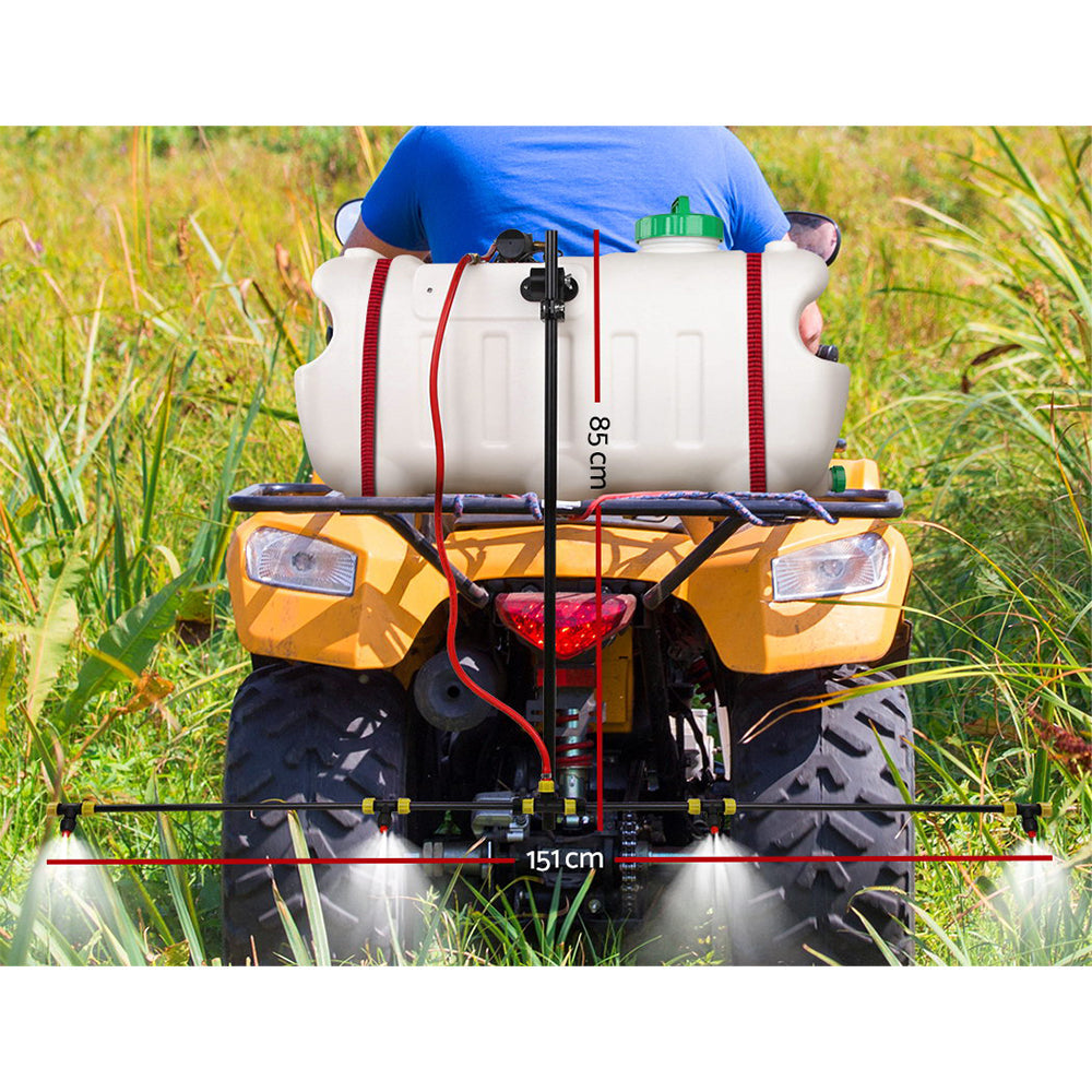 Giantz 100L ATV Weed Sprayer Spot Spray 1.5 M Boom Chemical Garden Farm Pump - Pet And Farm