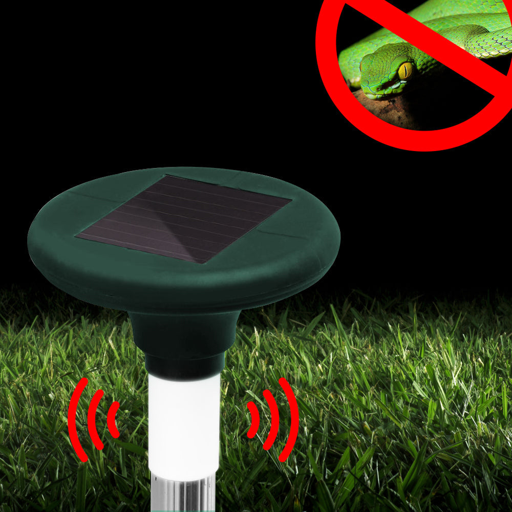 Gardeon Snake Repeller Set of 20 Multi Pulse Solar LED Plus Ultrasonic Pest Rodent - Pet And Farm