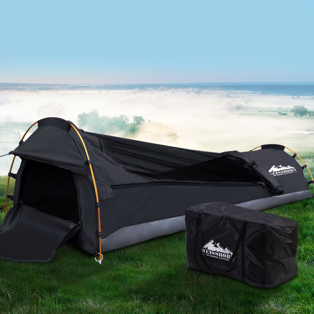 Weisshorn Camping Swags Single Biker Swag Grey Ripstop Canvas - Pet And Farm