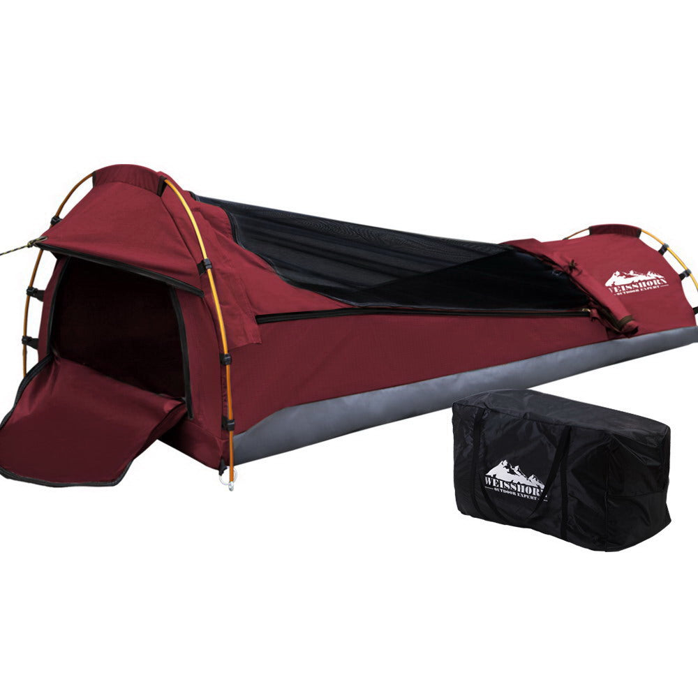Weisshorn Biker Swag Camping Tent Single Canvas Swags Biking Hiking Beach - Pet And Farm