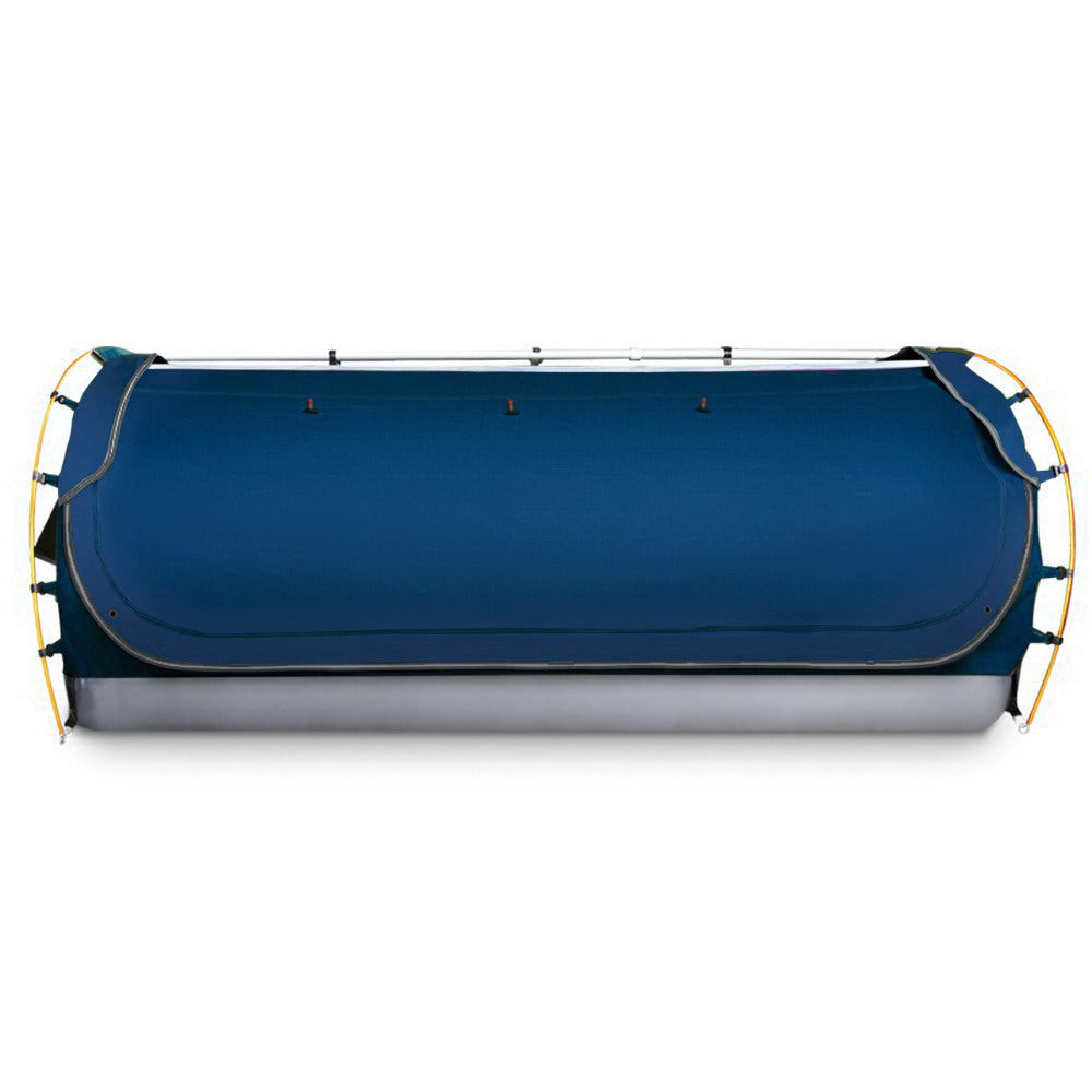 Weisshorn Double Swag Camping Swags Canvas Free Standing Dome Tent Dark Blue - Pet And Farm