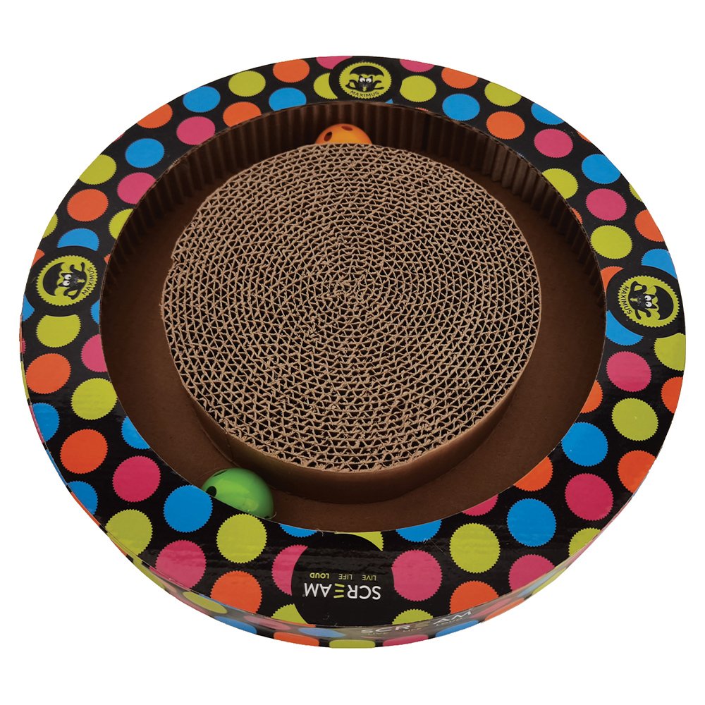 Scream ROUND PLAY CAT SCRATCHER - Pet And Farm