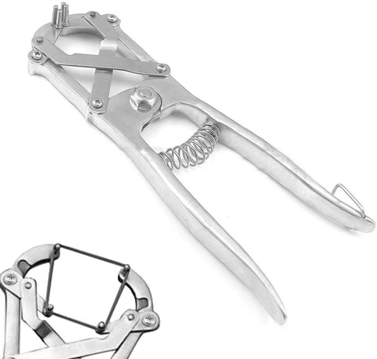 Stainless Steel Elastrator Castrating Plier with 100 Rubber - Pet And Farm