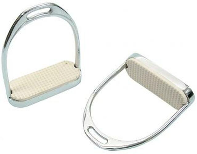 Stainless Steel Fillis Stirrup Irons (With Treads) - Pet And Farm