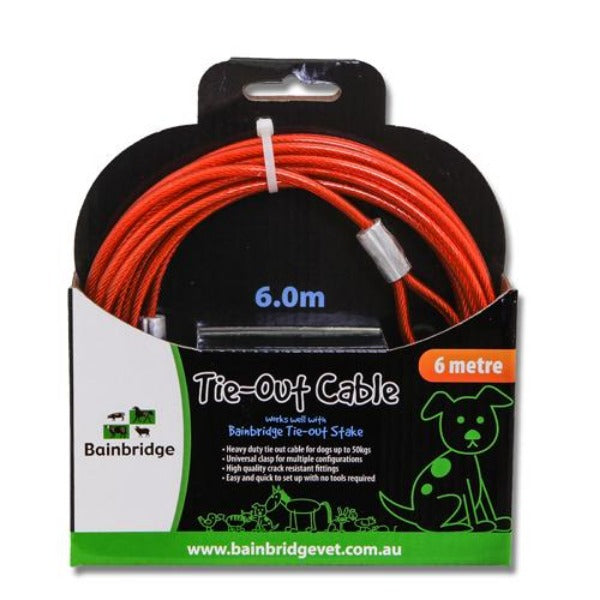 Tie Out Cable 6m - Pet And Farm
