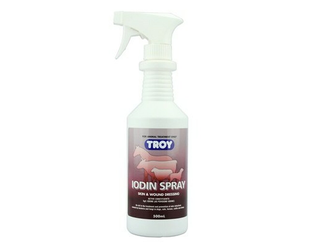Troy Iodine Spray 500ml - Pet And Farm