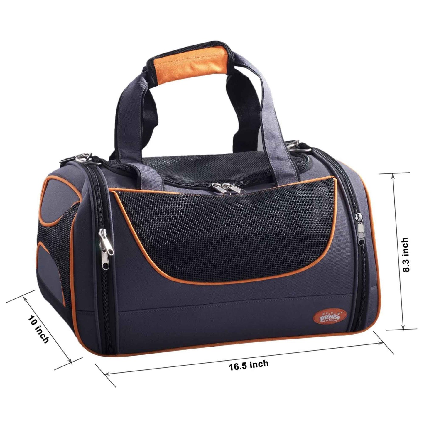 Pet Travel Bag Dog Cat Puppy Portable Foldable Carrier Small Shoulder Orange Cage - Pet And Farm