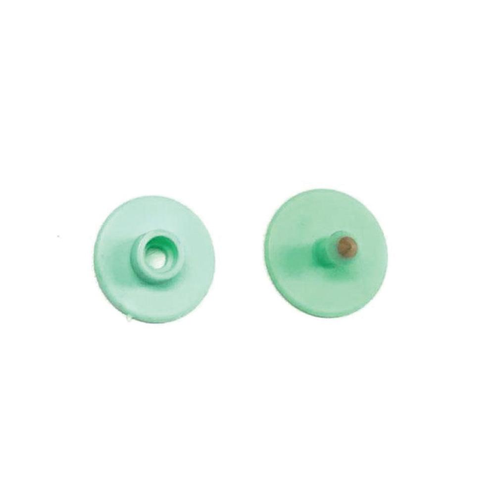 100x Cattle Ear Tags Set - Round Green Blank Pig Sheep Goat Cow Livestock Label - Pet And Farm