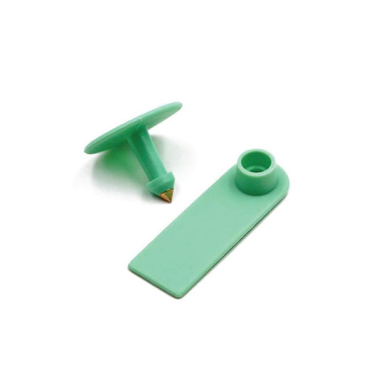100x Cattle Ear Tags 5x2cm Set - Mini Green Blank Pig Goat Livestock Label - Pet And Farm