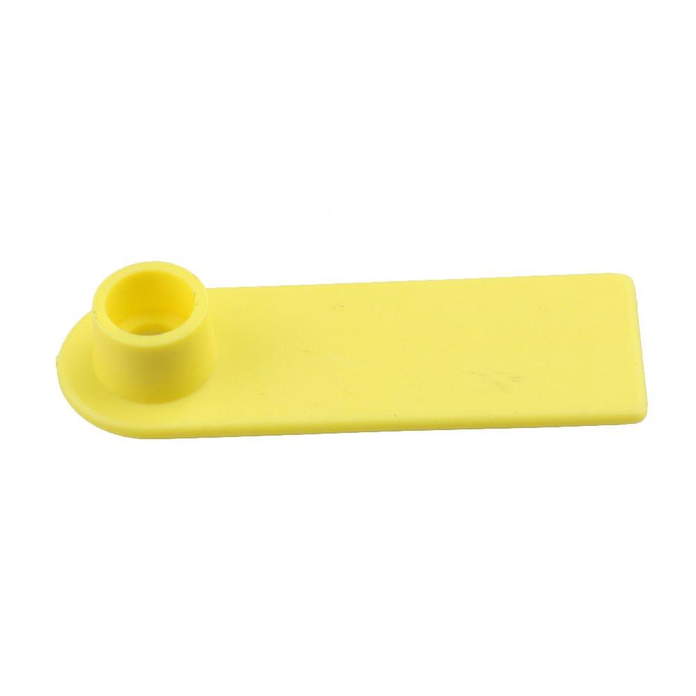 100x Cattle Ear Tags 5x2cm Set - Mini Yellow Blank Pig Goat Livestock Label - Pet And Farm